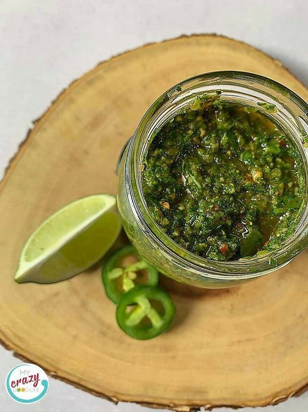 Cilantro Chimichurri Sauce with Jalapeños