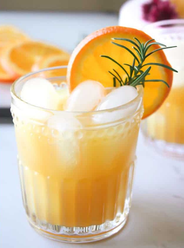 Orange Sparkling Wine Punch