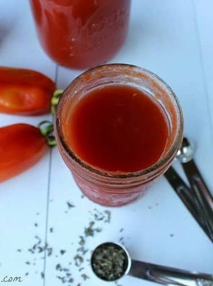 Easy Canned Tomato Sauce