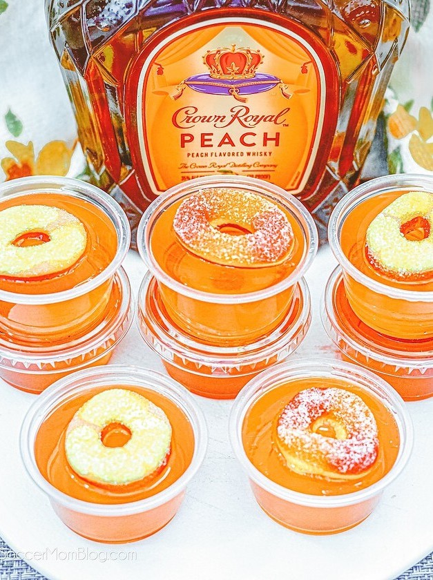 Crown Peach Jello Shots