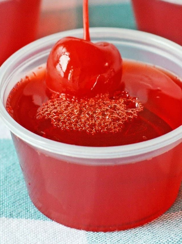 Cherry Limeade Jello Shots