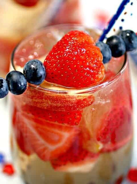 Red, White and Blue White Wine Sangria