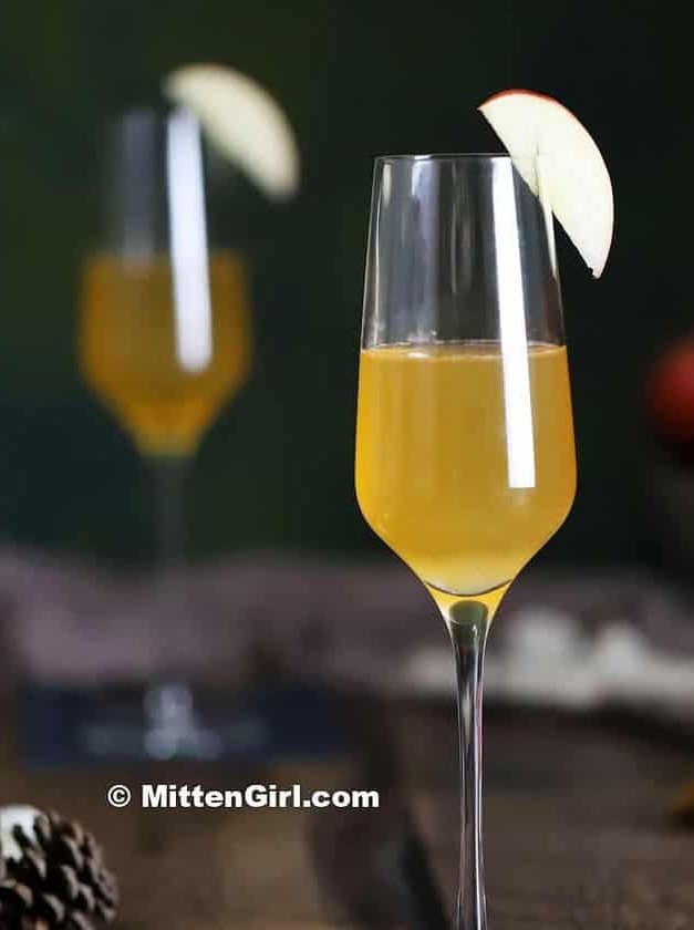 Apple French 75 Gin Cocktail