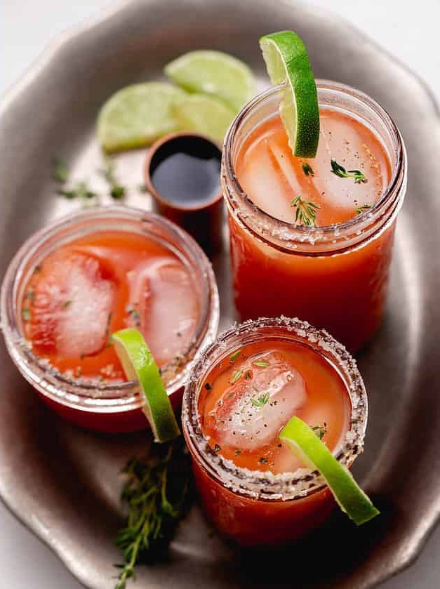 Spicy Roasted Tomato Margaritas