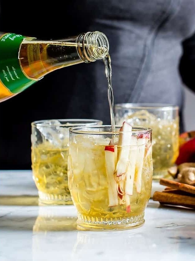 Sparkling Apple Bourbon Sangria