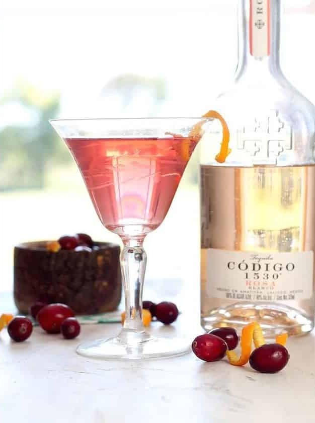 Cranberry Tequila Old Fashioned