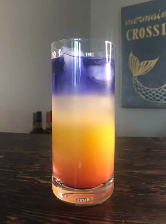 Rainbow Layered Cocktail