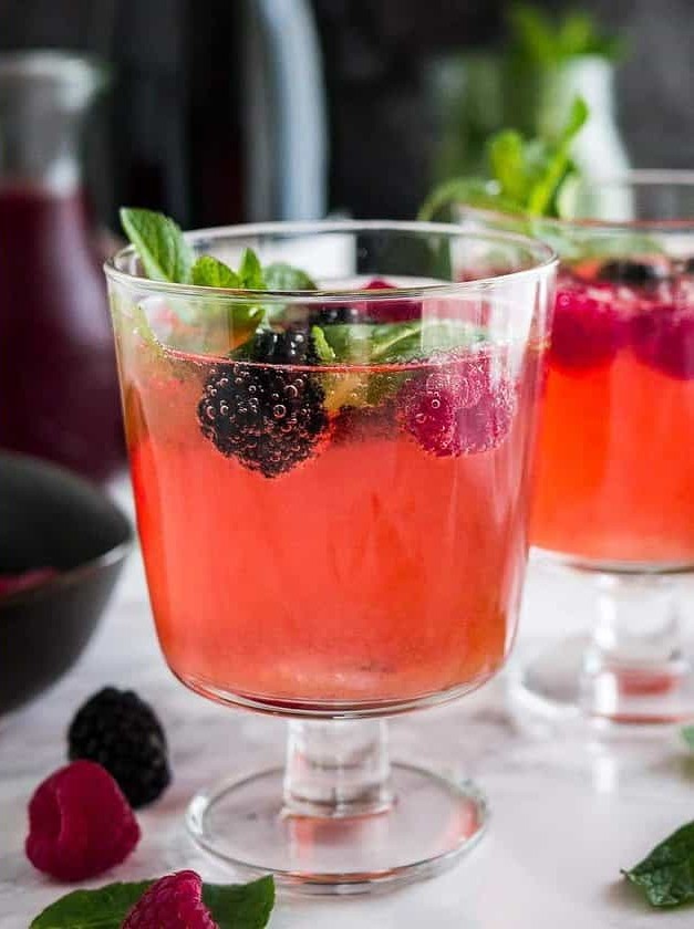 Sparkling Berry Champagne Cocktail