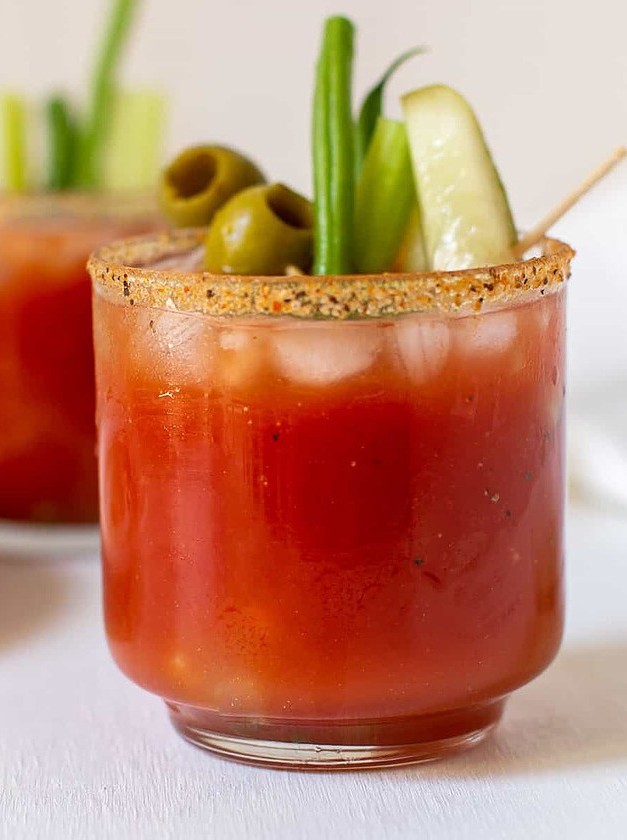 Spicy Bloody Mary With Jalapeno Infused Vodka