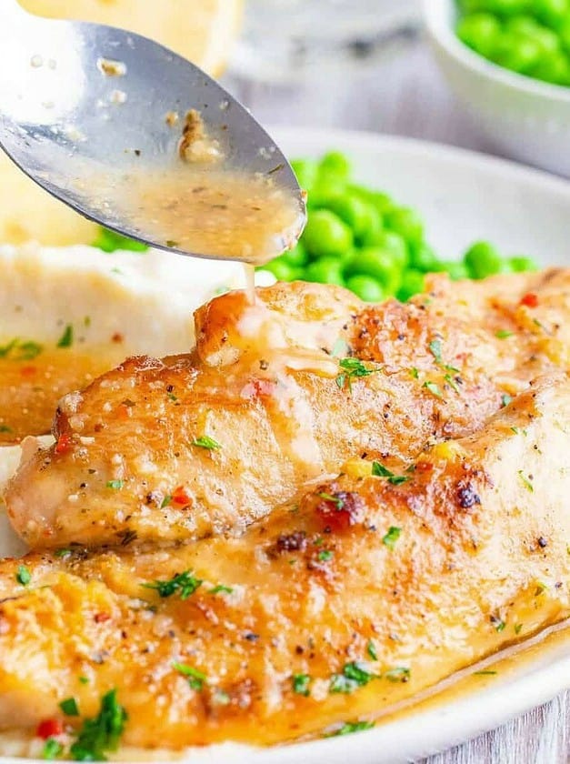 Crock Pot Lemon Garlic Chicken