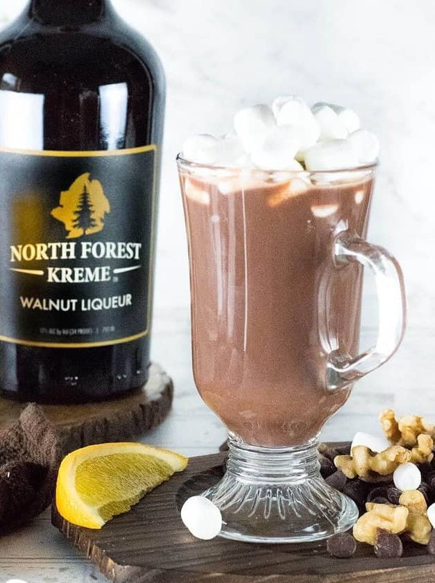 Walnut and Bourbon Hot Chocolate