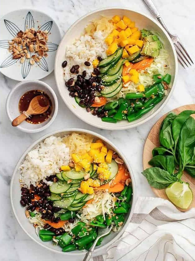 Mango Avocado Rice Bowl