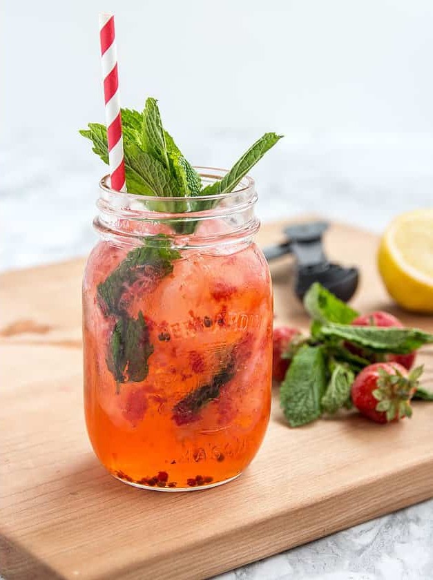 Strawberry Pink Peppercorn Moscow Mule