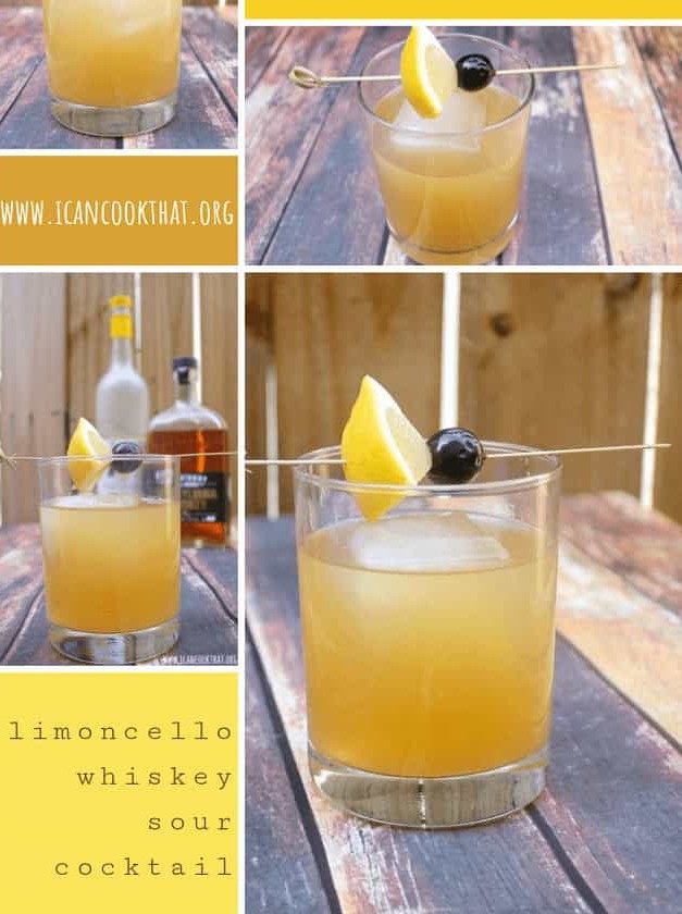 Limoncello Whiskey Sour Cocktail