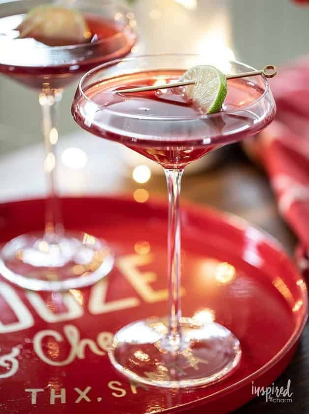 Poinsettia Pomegranate Martini