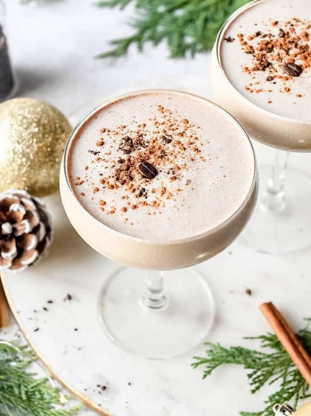 Eggnog Espresso Martini With Rum