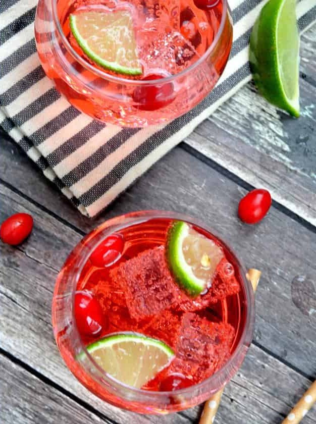 Cranberry Lime Vodka Tonic