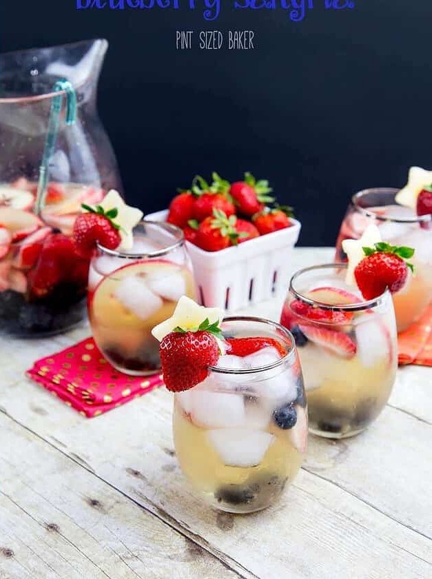 Red, White and Blueberry Sangria