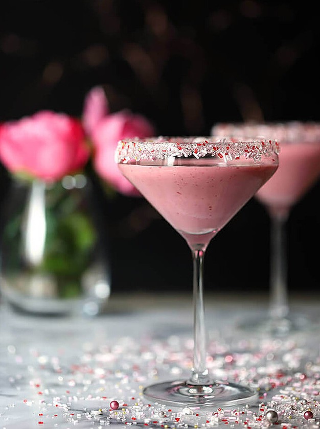 Raspberry and Chocolate Valentine Cocktail