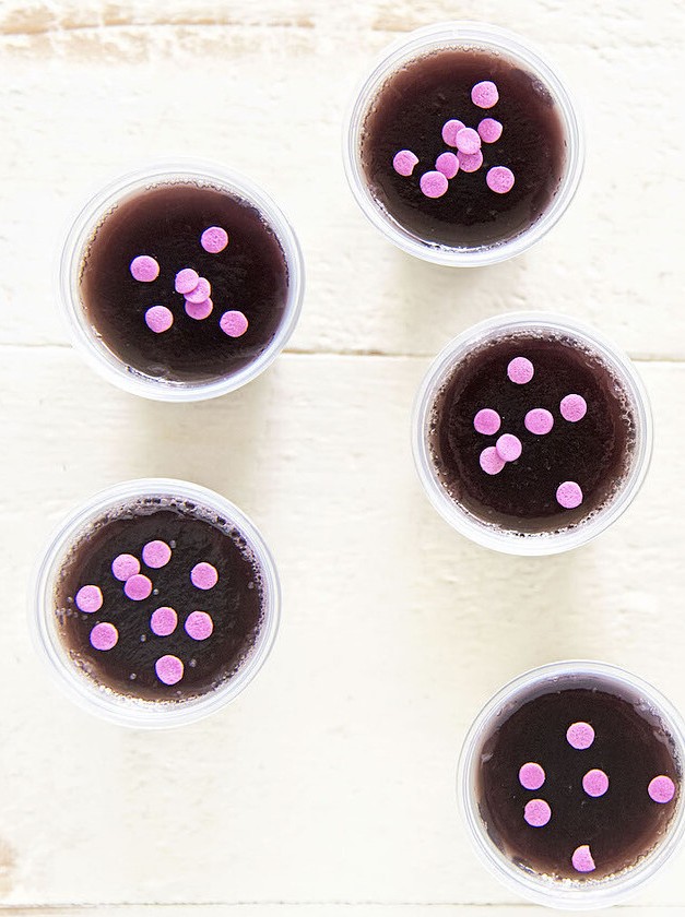 Grape Limeade Vodka Jell-O Shots