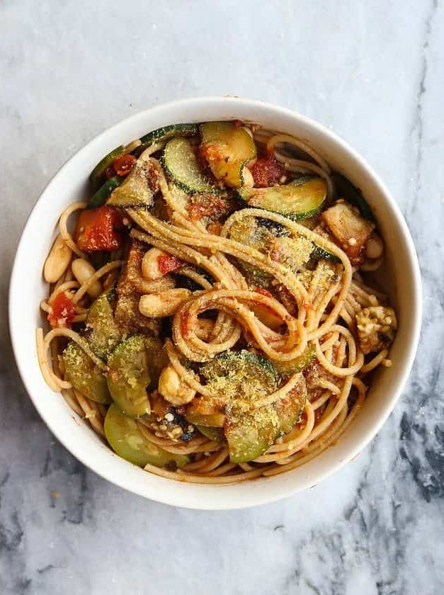 Pasta with Veggies and Marinara