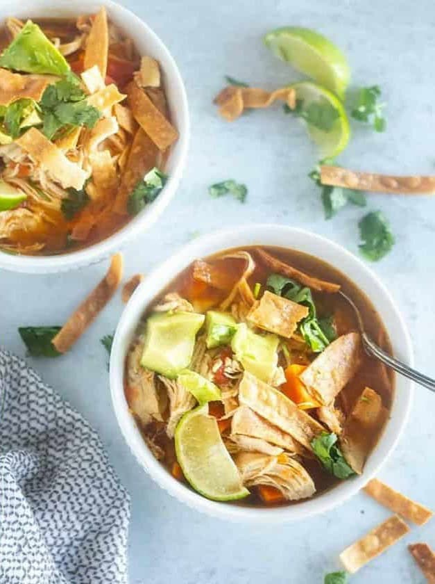 Keto Chicken Tortilla Soup