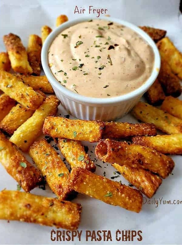 Air Fryer Pasta Chips