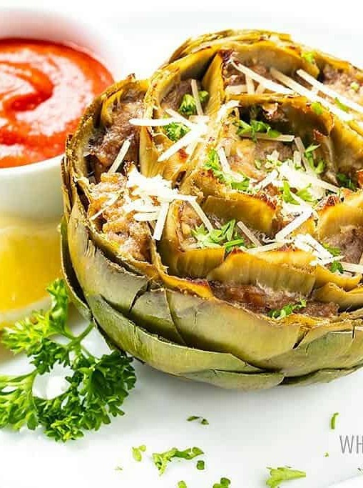 Baked Italian Stuffed Artichokes