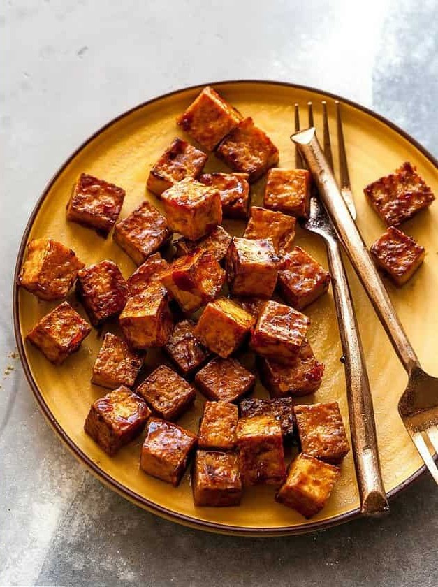 Crispy Asian-Glazed Tofu