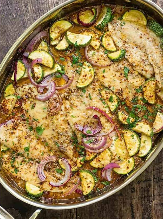 Garlic Parmesan Baked Flounder