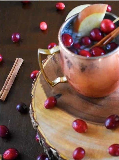 Cranberry Apple Spice Mules