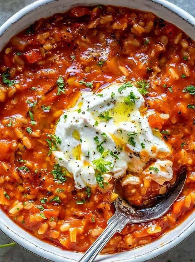 Homemade Tomato Rice Soup