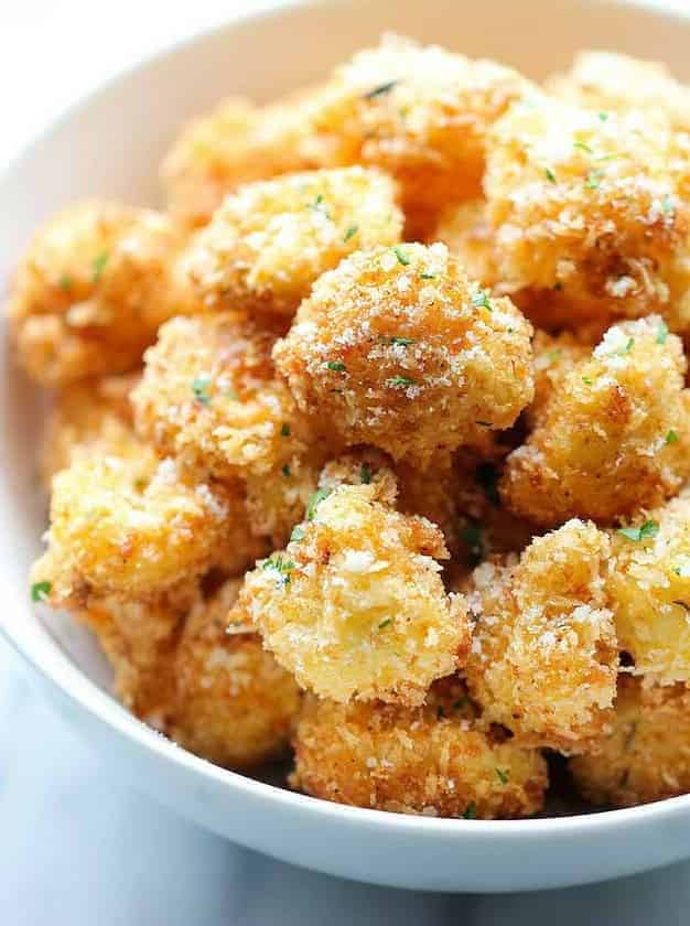 Parmesan Cauliflower Bites