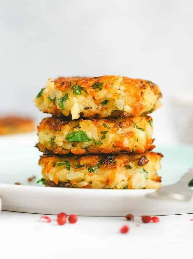 Vegan Potato Cakes with Rice