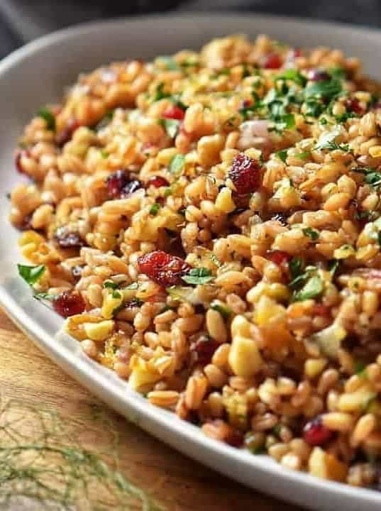 Warm Farro Salad