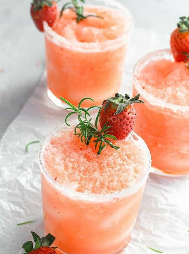 Strawberry Salty Dog Cocktail