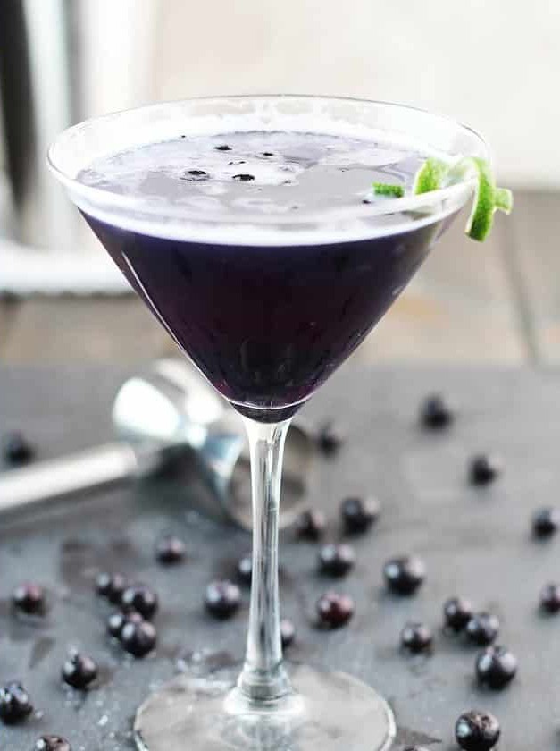 Blueberry Purple Rain Martini