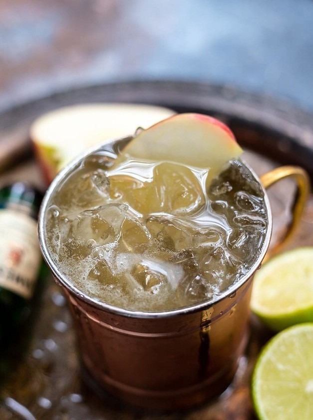 Apple Cider Whiskey Mule Cocktail