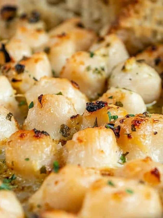 Broiled Bay Scallops