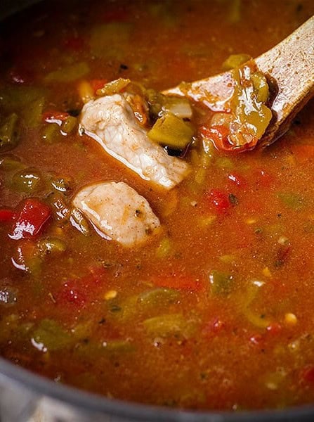 Green Chili with Hatch Chile and Pork Ribs