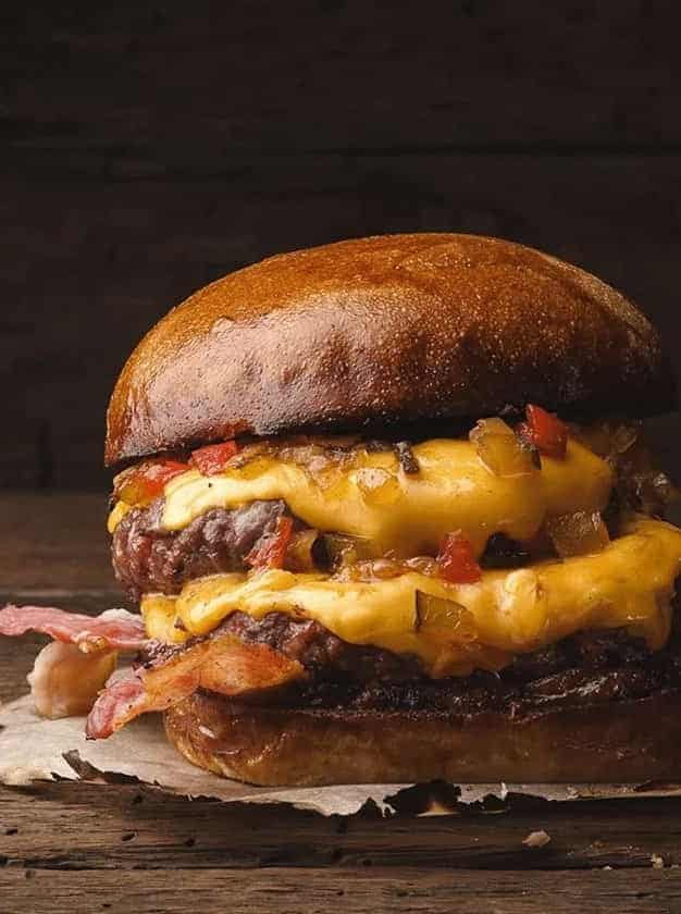 Cheesy Venison Burger