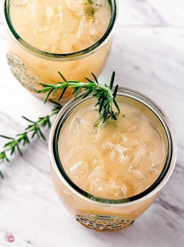 Grapefruit Rosemary Rum Punch