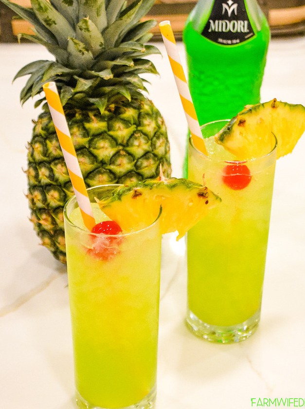 Green Hawaiian Cocktail