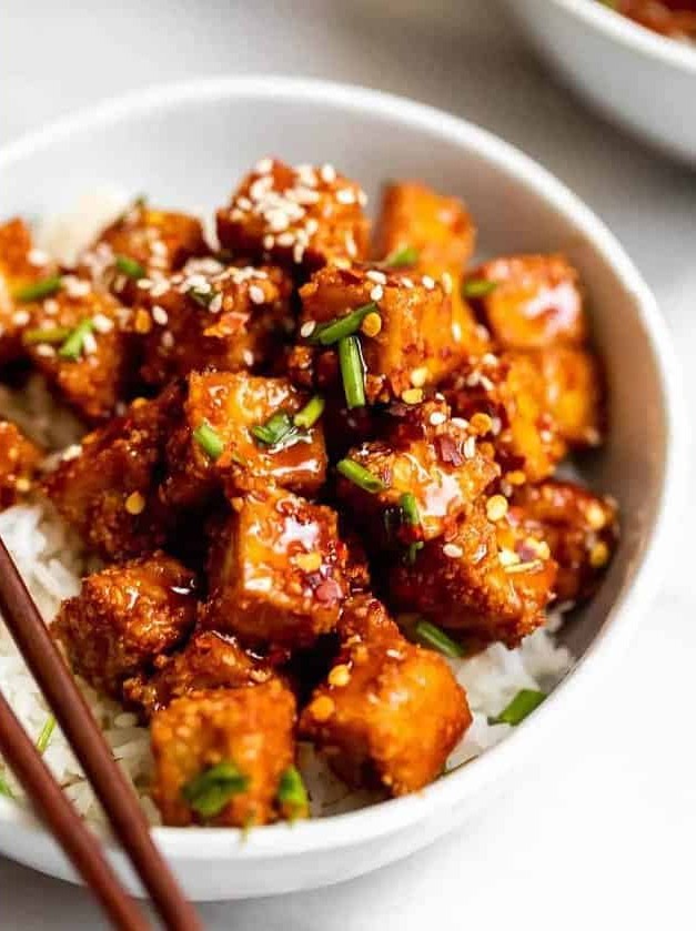 Crispy Baked Teriyaki Tofu