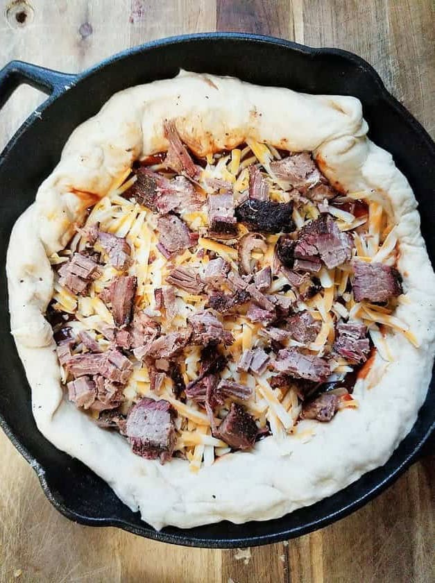 Leftover Brisket BBQ Pizza