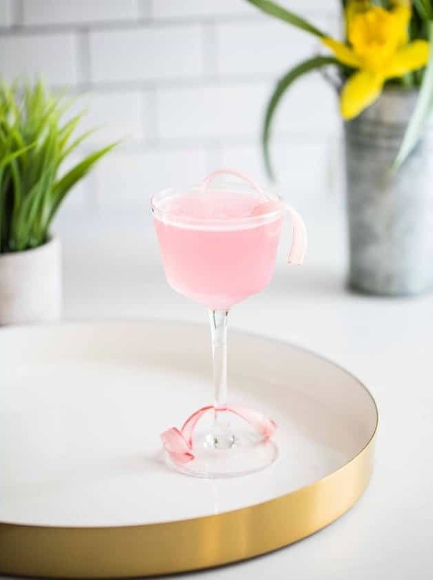 Rhubarb Ginger Spring Gimlet