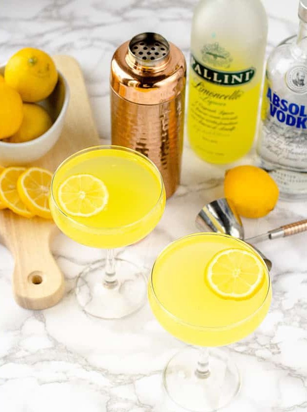 Lemon Drop Martini With Limoncello