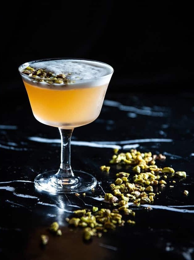 Gin Pistachio Lemon Sour