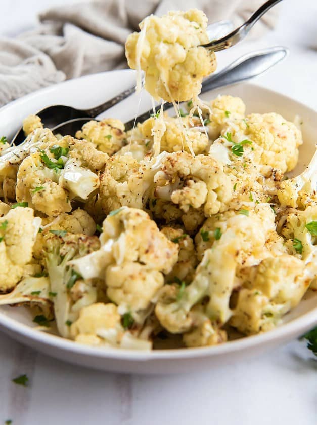 Air Fryer Cheesy Cauliflower