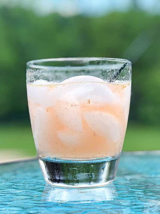 Keto Ginger Peach Vodka Mule